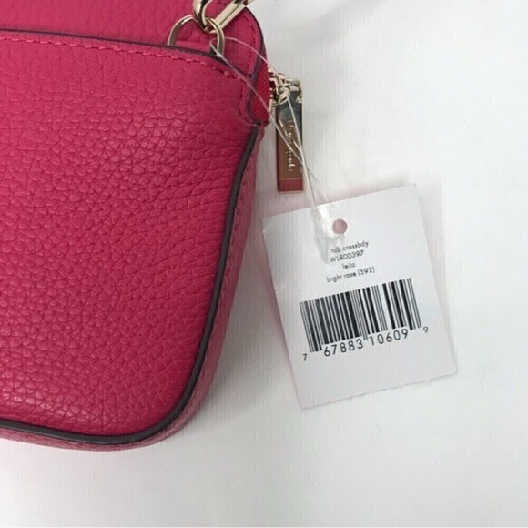 New! Kate Spade Leila Small Tab Pebbled Leather Crossbody Phone Wallet Bag - Picture 8 of 13